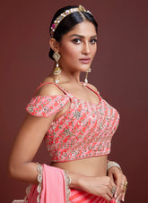 Wonderful Lehenga Choli in Peach